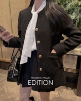 Tweed one piece jacket