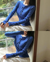 [BELLIDE MADE] ferry rib round knit cardigan