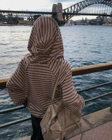 [ORIGINAL] Swing Stripe Oversized Zip-up Hoodie