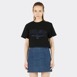 Ocean Metaverse Embroidery Short Sleeve T-shirts (Black)