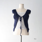 Via Punching Shirring T-shirt