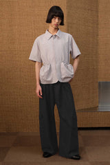 Wool Drop Crotch Cargo Pants