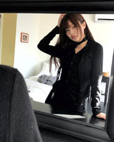 Hori Shirred Fleece Button Cardigan