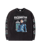 OC Rebirth AQ ウォッシュドロングスリーブ (ブラック)