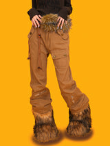 caramel cargo pants