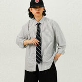 ST Basic Oxford Overfit Stripe Shirts