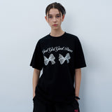 ツインリボンTシャツ　ブラック