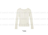 BUTTON SLIM KNIT