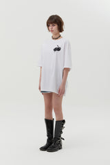 メルティングチェリーピグメントウォッシングTシャツ [WHITE]