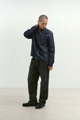 インシジョンダブルニーカーペンターパンツ (Washed Black)