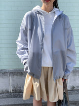[unisex] ヒシャンカットツーウェイフードウィンドブレーカー