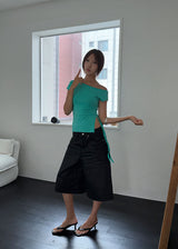 COATING BERMUDA PANTS