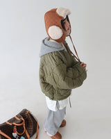 Camel quilting quilted earring truffler hat