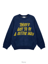 レタリングゼアニット (NAVY)
