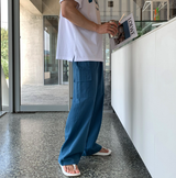 マーレットアイスリネンカーゴバンディングワイドパンツ