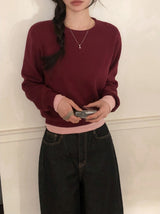 Winter Daily Mood Basic Round Knit (6color)