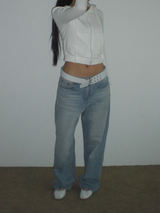 Baggy denim pants