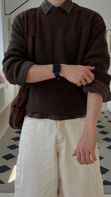 Wool Hachi Round Knit (7 Colors)