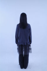 Check ribbon tie blouse (2color)
