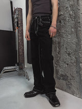 [LANARCH] Edged Stitch Bootcut Denim