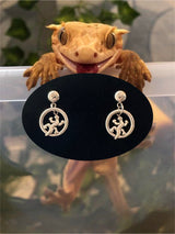 リザードリングピアス/lizard ring earring