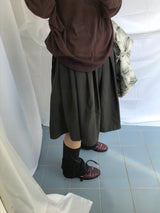 Lenny Shirring High-Neck Knitwear