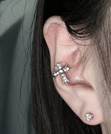 Cross Cubic Ear cuffs 2PCS