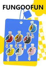 Mini EVA Banana Earbud Coin Pouch Keyring