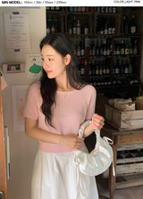 Pastel Summer Raglan Short Sleeve Knit (5color)