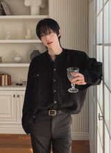 Mir Shining Tweed Crop Jacket