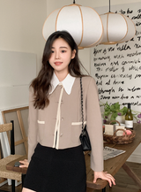 [SHOPPERMADE] Mood No Collar Round Jacket (2color)