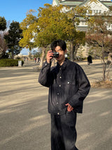 Fade set up trucker jacket