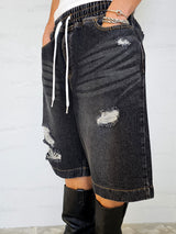 VENTIQUE Damages Bermuda denim PT 2color
