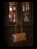 “DOLAT-ABAD” Suede Bowling Bag