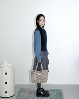 Leopard mini tote bag