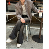 [F/W] Brush washing flare denim pants (2color)