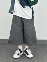 nylon rivet carpenter shorts