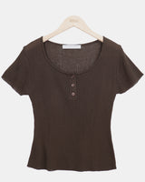 Yuel Ribbed Short Sleeve T-Shirt