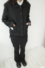 Hush Wrap Skirt Pin Tuck Pants (2color)