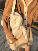 Daily ribbon gym bag_ivory