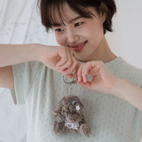 レーストープ子犬キーホルダー