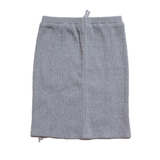 SHIRRING STRING SKIRT GRAY