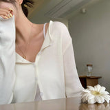 [BELLIDE MADE] Solve Round Rib Cardigan