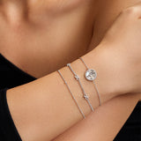 Silver Cross Station 925 Silver Bracelet B061-03H