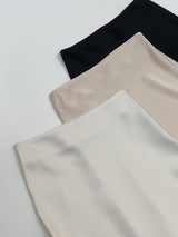 Gomez Satin Mermaid Long Skirt