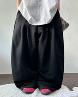 FRONT TWO PINTUCK BALLOON PANTS 🩶🤍🖤🍘5COLOR