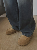 ASCLO USA リングヤーン ワイドデニムパンツ