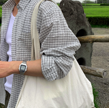 ランディオーバーフィットチェックシャツ
