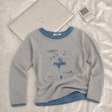 シャーリング ロングスリーブ Tシャツ、ルード スリムフィット ロングスリーブ (5 colors)