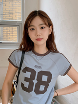 38 スリム半袖Tシャツ (4color)